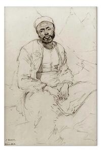 Riproduzione quadro Ludwig Knaus - Marocchino seduto (Wahner Heide)