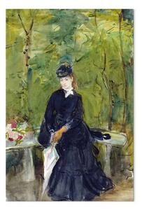 Riproduzione Berthe Morisot - La sorella dell'artista Edma seduta nel parco