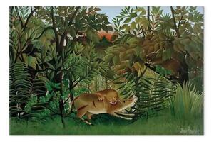Quadro famoso Henri Rousseau - Il Leone, affamato, si getta sull'Antilope