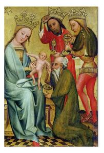 Riproduzione Master Bertram - L'Adorazione dei Magi dall'altare maggiore di San Pietro ad Amburgo, l'altare Grabower