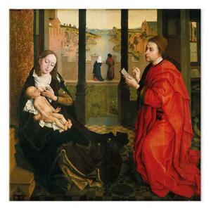 Riproduzione quadro Rogier van der Weyden - San Luca, dipingendo la Madonna