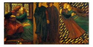 Quadro famoso Dante Gabriel Rossetti - Paolo e Francesca da Rimini