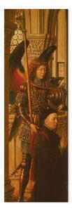 Quadro famoso Jan Van Eyck - L'Arcangelo Michele con il Patrono