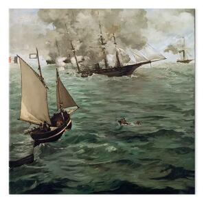 Riproduzione Edouard Manet - Azione navale tra il Kearsarge e l'Alabama