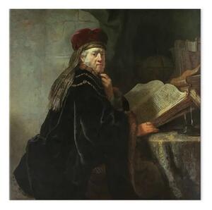 Riproduzione Rembrandt - Uno studioso nella sala studio