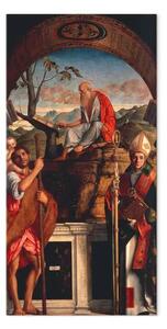 Riproduzione quadro Giovanni Bellini - San Girolamo. San Cristoforo e Ludovico di Tolosa