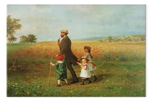 Riproduzione quadro Ludwig Knaus - Passeggiata domenicale