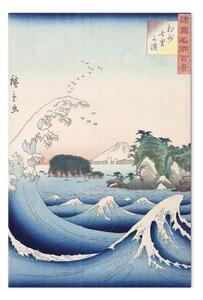 Riproduzione Utagawa Hiroshige - L'onda