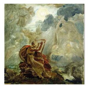 Riproduzione quadro François Gérard - Ossian evoca gli spiriti con la sua arpa sulle rive del fiume di Lora