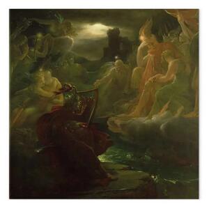 Quadro famoso François Gérard - Ossian evoca gli spiriti sulle rive del fiume Lora con il suono della sua arpa
