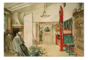 Quadro famoso Carl Larsson - L'altra metà dello studio