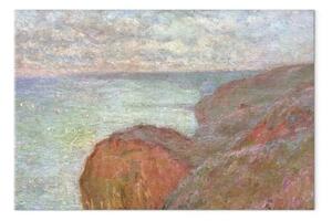 Quadro famoso Claude Monet - Sulla scogliera vicino a Dieppe, cielo nuvoloso