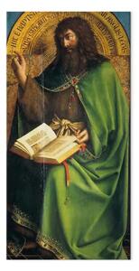 Quadro famoso Jan Van Eyck - San Giovanni Battista