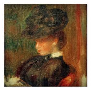 Riproduzione Pierre-Auguste Renoir - Signora con cappello
