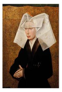 Riproduzione Rogier van der Weyden - Ritratto del donatore della moglie del cancelliere Nicolas Rolin, Guigone de Salins