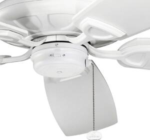 KICHLER Ventilatore da soffitto Kevlar 60 IP44, bianco, Ø 152 cm