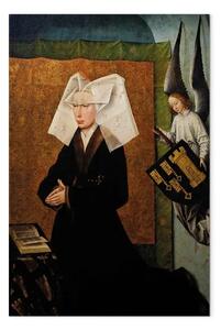 Quadro famoso Rogier van der Weyden - Ritratto del donatore della moglie del cancelliere Nicolas Rolin, Guigone de Salins