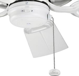 KICHLER Ventilatore da soffitto Kevlar 42 IP44, bianco, Ø 107 cm