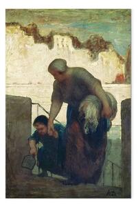 Riproduzione quadro Honoré Daumier - La lavandaia