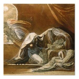 Riproduzione Johann Heinrich Füssli - Il changeling / Scambio di bambini al chiaro di luna