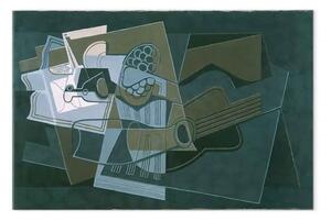 Quadro famoso Juan Gris - Chitarra e bottiglia