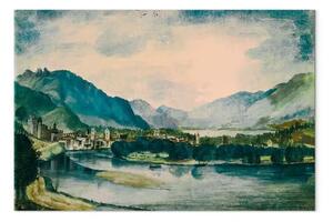 Riproduzione Albrecht Dürer - Vista di Trento da nord