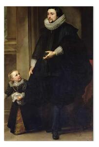 Quadro famoso Anthony van Dyck - Ritratto di un nobile e suo figlio o Ritratto del fratello di Rubens