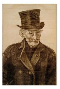 Riproduzione Vincent Van Gogh - Vecchio con cappello a cilindro