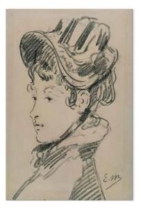 Quadro famoso Edouard Manet - Sig.ra Jules Guillemet