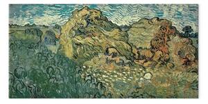 Quadro famoso Vincent Van Gogh - Campo con pile di grano