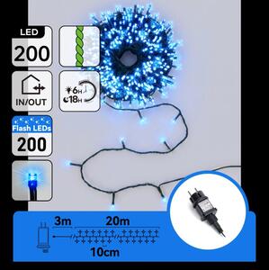 Aigostar - Catena luminosa natalizia LED da esterno 200xLED 23m IP44 blu