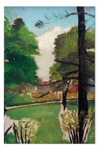 Riproduzione Henri Rousseau - Schizzo, veduta del Parco Montsouris