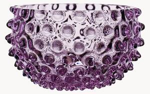 Set di 4 ciotole da snack in vetro soffiato Hobnail