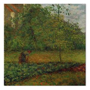 Riproduzione quadro Camille Pissarro - Contadina in un orto a Pontoise