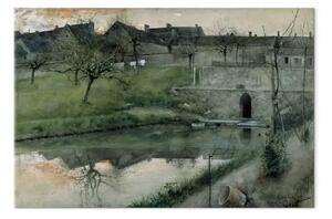 Riproduzione quadro Carl Larsson - Lo stagno di Grezsur-Loing