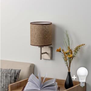 BRILAGI - Applique LED NUBILA 1xE27/60W/230V cromo opaco/marrone