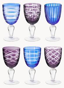 Set di 6 bicchieri da vino Cobalt