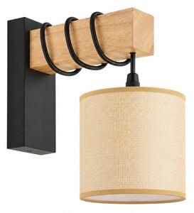 BRILAGI - Lampada da parete NUBILA 1xE27/60W/230V marrone/nero/marrone chiaro
