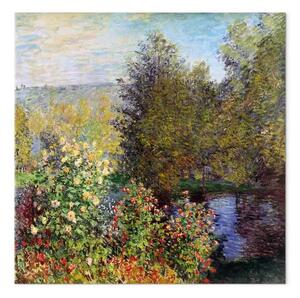 Riproduzione Claude Monet - Il giardino degli Hoschedé a Montgeron