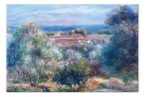 Riproduzione Pierre-Auguste Renoir - View of the Sea from Haut Cagnes