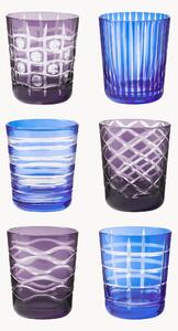 Set di 6 bicchieri Cobalt