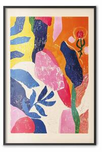 Poster: Astrazione colorata - composizione ispirata allo stile di Matisse