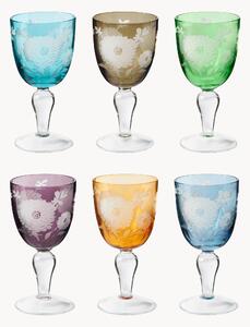 Set di 6 bicchieri da vino Peony