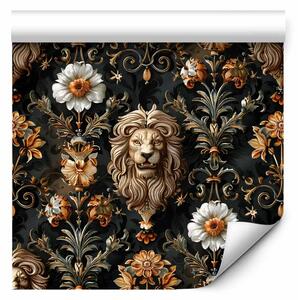 Tappezzerie Royal Garden - Elegant Ornaments With Lions and Flowers