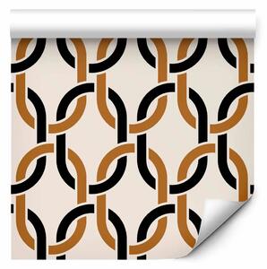 Tappezzerie Elegant Chains - Abstract Pattern With Geometric Figures