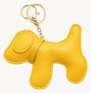 Portachiavi in pelle vegana fatto a mano Cartoon Dog