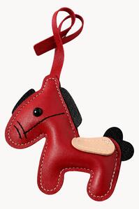Portachiavi in pelle vegana fatto a mano Horse