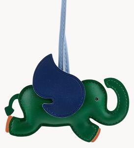Portachiavi in pelle vegana fatto a mano Elephant