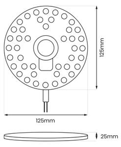 LED Modulo magnetico LED/12W/230V diametro 12,5 cm 3000K