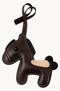 Portachiavi in pelle vegana fatto a mano Horse